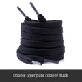 Classic Flat Shoelaces Quality Cotton Shoe Laces Durable Solid Shoelaces for Sneakers Canvas Shoes 100/120/140/160CM 1Pair/2Pair
