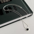 VENTFILLE 925 Sterling Silver Bead Geometry Necklace | SAMAG