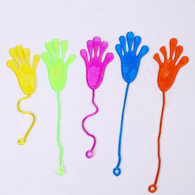 5- Funny Sticky Hands toy Palm Elastic Squishy Slap | SAMAG