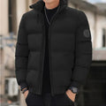 Men's Winter Down Jacket Thick Warm Puffer Coat Waterproof Cold Weather Casual Parka Hooded Windproof Menswear Outerwear Parkas