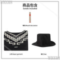Movie Cosplay Clint Eastwood Poncho Cowboy Serape Aztec Pattern Black Fringed Shawl Cape Cloak Hat Halloween Navidad Comic Con
