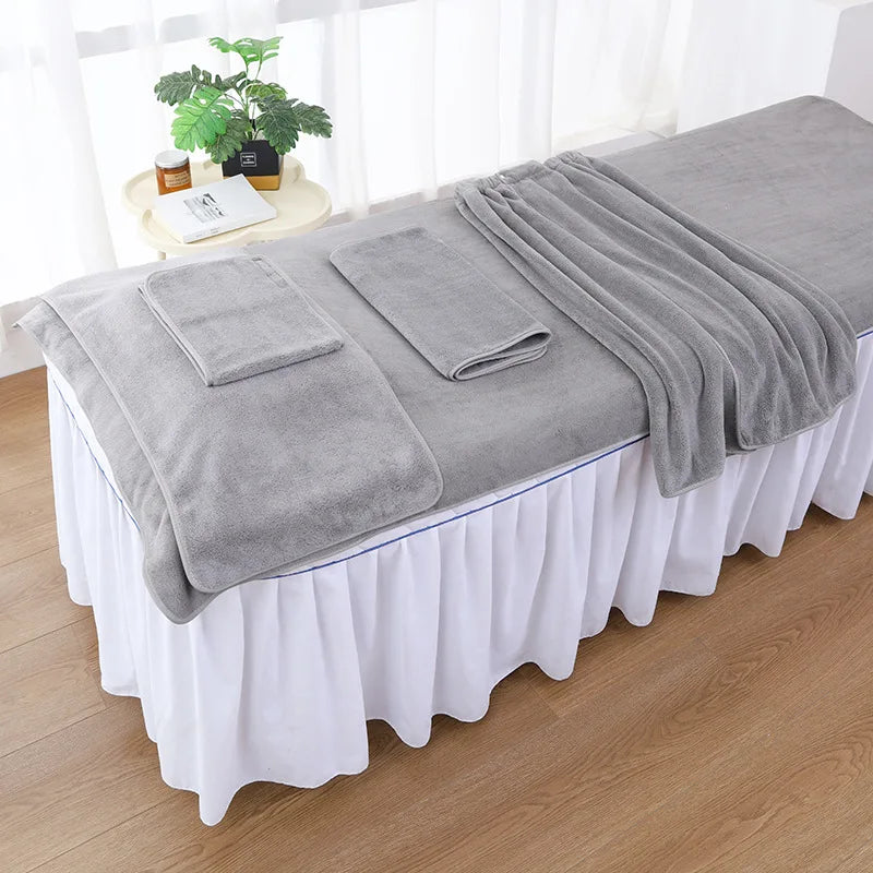 Thicken Customized Laser Embroidery Aesthetics Studio Cosmetics Makeup Face Body Towel Aesthetic Skin Clinic Beauty Salon Spa