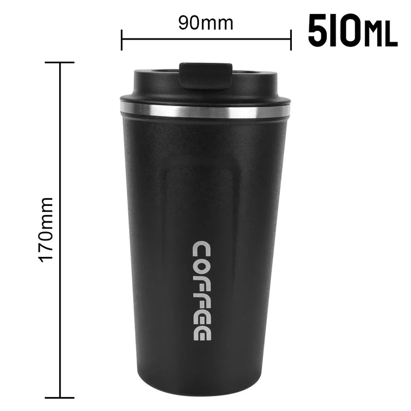Thermo Cafe Coffee Mug 380/510ML Car Leak_Proof Travel - Visuel 10 | SAMAG