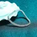 100% S925 Sterling Silver 2-6mm Real Moissanite Tennis Bracelet for Women Wedding Jewelry Christmas Exquisite Gift