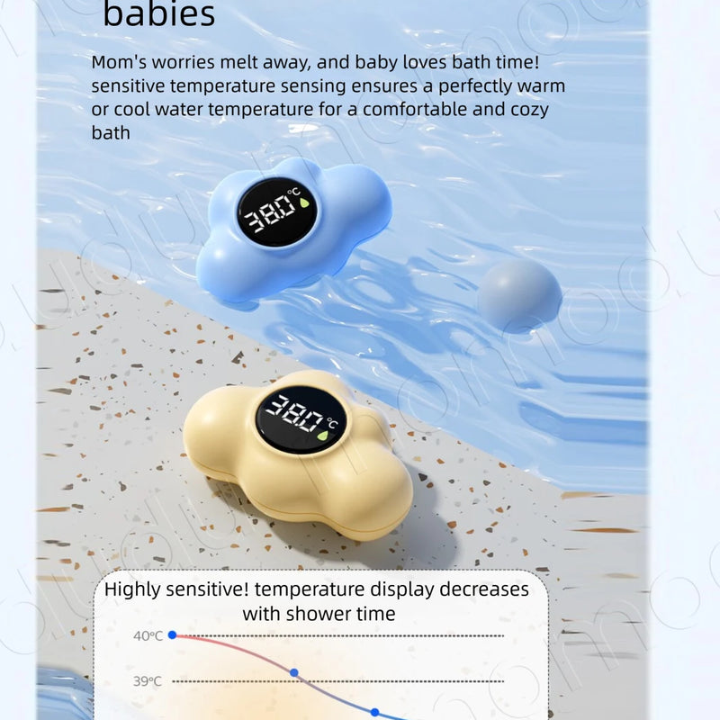Baby Bath Temperature Meter Floating Digital Water Baby Bath Temperature Meter LED Display Temperature Tester Safety Cartoon