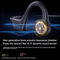 Wireless Bone Conduction Earphones For Running Swimming With Mic Hand-Free Bluetooth Headphone With TF Card Compatible Earbuds