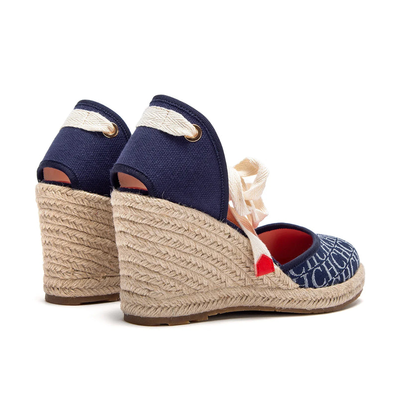 Women's High Heels Summer Espadrillle Platform Wedge 2025 Sandals Closed Toe Ankle Strap Lace up Beach Vacation Party 8cm