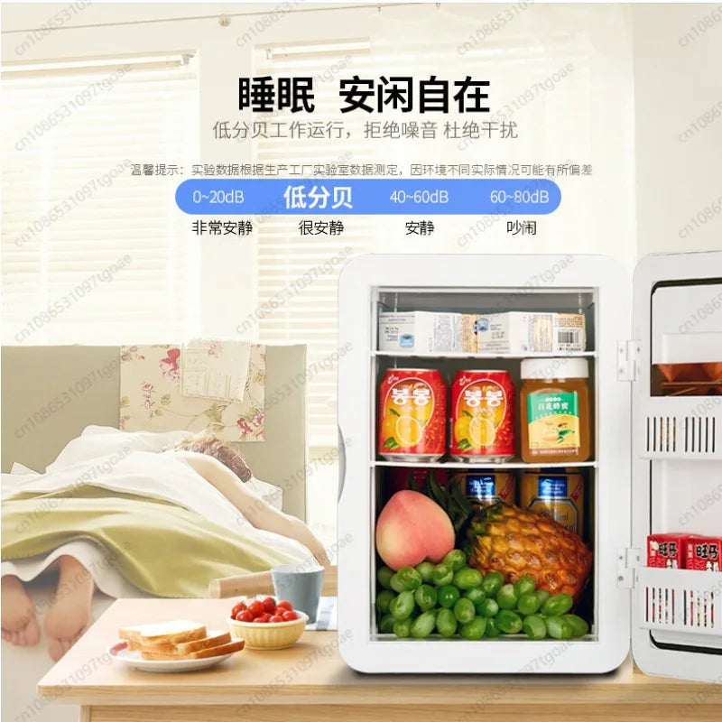 12V\220V Amoi Mini Fridge Portable Compact Refrigerator for Home Dorm Car Breast Milk Freezer Cooler