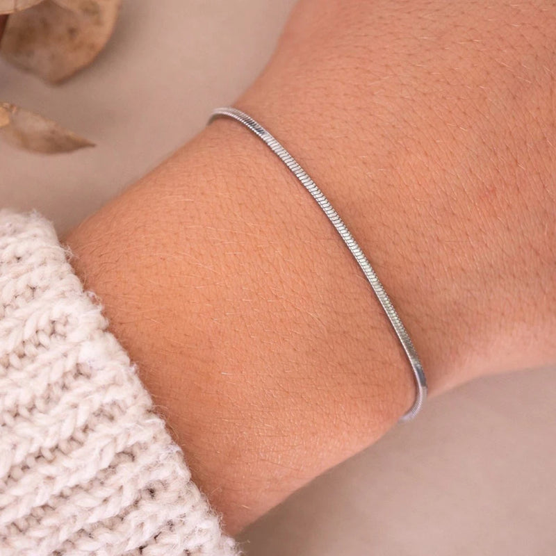 Hot Sale Stainless Steel Snake Chain Bracelet Fashion Jewelry For Men Women Stainless Steel Link Bracelet