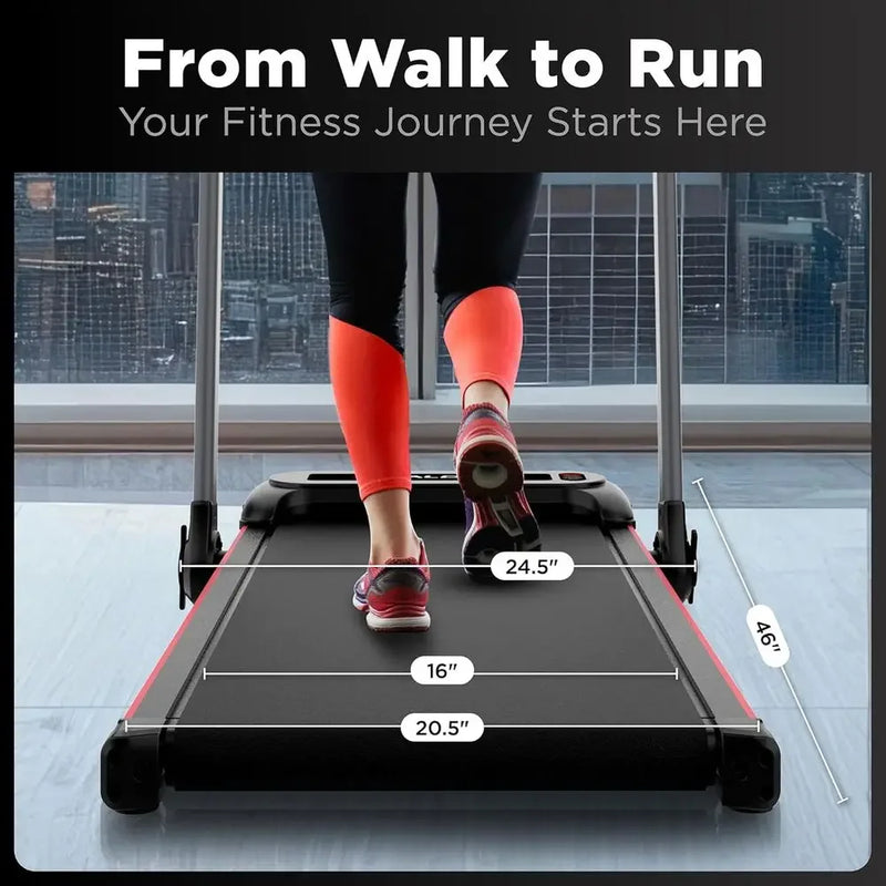 Portable Electric Treadmill - Folding with LCD, Handle - View 6 | SAMAG