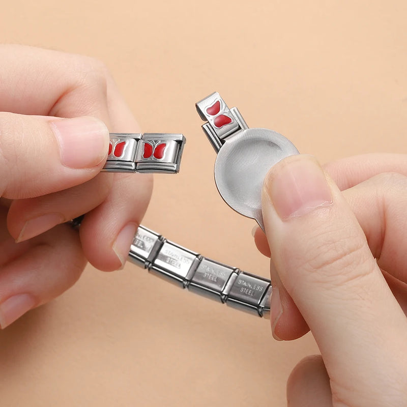 1pcs/Lot Stainless Steel Italian Charm Bracelet Detaching Tool Making for DIY Jewelry Accessories - Visuel 5 | SAMAG