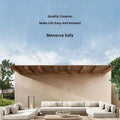 Japanese Style Waterproof and Sunscreen Garden Sofa, Minimalist Designer, Modern Garden Sofa, Artistic Outdoor Furniture, Divano
