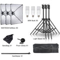 New 30w 40w Photography 50x70CM Softbox Lighting Kits System Soft box Continuous Light Use For Photo Studio Portrait Shooting