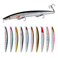 Long Minnow Fishing Lures Hard Bait Plastic Artificial | SAMAG