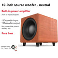10 Inch Active Subwoofer Speaker Peak 300W Power HiFi Fever Wooden Subwoofer Home Theater Audio Sound Box For AMP/PC/TV/DVD/CD