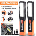 1-10PCS Powerful LED Work Light with Magnet Lighting Flashlight Car Garage Mechanic Lamp USB Charging COB Emergency Warning Ligh