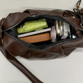 New Vintage Simple Hobo Bag Women Crossbody Large Capacity Foldable Shoulder Bag Comfortable and Texture Versatile Storage Bags