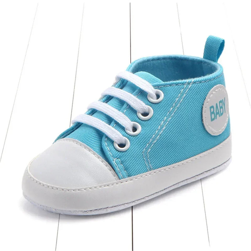 Print Canvas Baby Sports Sneakers For Newborn Baby Boys Girls First Walkers Shoes Infant Toddler Soft Sole Baby Shoes