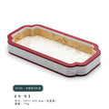 Luxury Chinese Vintage Silk Wooden Jewelry Box, Countertop Display Tray for Perfume Ring Bracelet, Velvet Gemstone Jade Storage