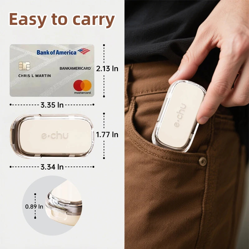 Tablet Divider Tablet Cutter with Storage Compartment for Small and Large Tablets Multiple Pill Cutters for Travel & Pets Daily