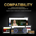 Professional V300 Pro Sound BT Card Audio Interface Mixer DJ Digital Effect Noise Reduction Console USB Record For Singing
