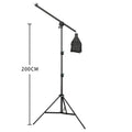 Photo Studio Kit Tripod Light Stand Cross Arm With Weight Bag Photo Studio Accessories Extension Rod 53 -133CM Backdrop Stand