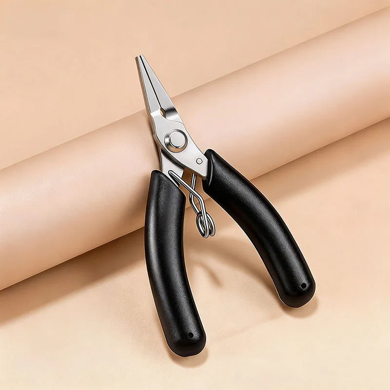 Stainless Steel Mini Needle Nose Pliers Curved Nose Pliers Jewelry Making Hand Tool Pliers for DIY Bracelet Jewelry Making Tools