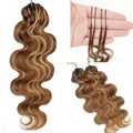 Highlight Miracle Knots Feathered Crochet Human Hair Body Wave 100% Raw Human Hair Extensions Boho Braids Crochet Human Hair