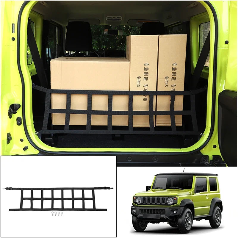 Stowing Tidying For Jimny Car Trunk Box Net Trunk Cargo Net Cover Storage Bag Organizer Accessories For Suzuki Jimny 2019-2022