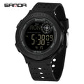 SANDA 6337 Fashion Men's Electronic Watch Sports Alarm Clock 50M Waterproof Stopwatch Timer Men's and Women's Watch