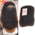 Sleek Remy Afro Kinky Curly Bulk Hair For Braiding QVR Peruvian Virgin Human Hair Bulk For Locs Natural Brown Color Braids Hair