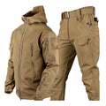 Winter Men Mountain Ski Warm Sets Shark Skin Soft ShellWindbreaker Sports Suit Waterproof Padded Tracksuit - View 4 | SAMAG