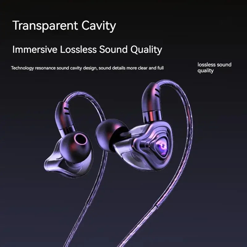EARDECO 3.5mm Wired Headphones with Mic HiFi Wired Earphone Bass Stereo Headphone Headset Sport Fitness Music Earbuds for Phone