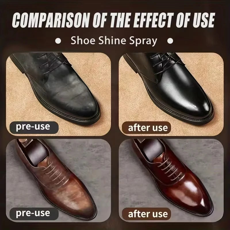 Shoe Polish Spray Kit - Restores Color for Seats, Sofas, Jackets, Shoes, Bags, and Apparel, Prevents Aging, Quickly Restores