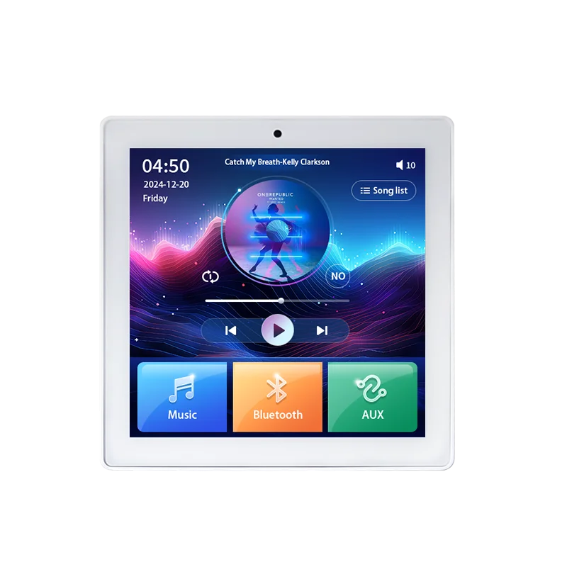 4 Inch Home Theater System 3inch Ceiling Speaker Surround Sound Multi-Room Audio Touch Screen Bluetooth In-Wall Amplifier