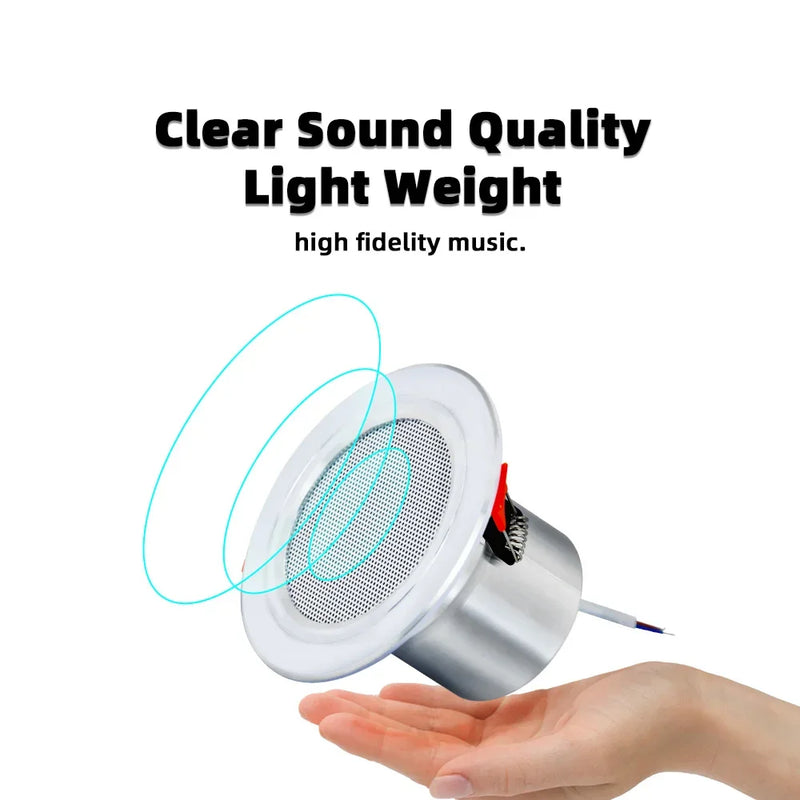WiFi Bluetooth Wall Amplifier 7 inch Metal Frame Android Amp Home Theater Sound System Mini Stereo Ceiling Speaker Residential
