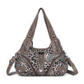 Women Handbags Leopard Bag Top-handle Handbag Fashion Satchel Dumpling Pack Shoulder Bag Tote Bag Hobos Large Purse