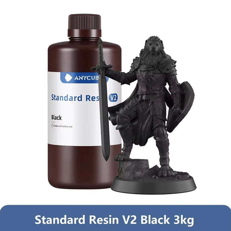 ANYCUBIC Standard Water wash resin/Tough Plant UV Resin For LCD 3D Printer 405nm Liquid Photopolymer Sensitive Resin 3D Printing