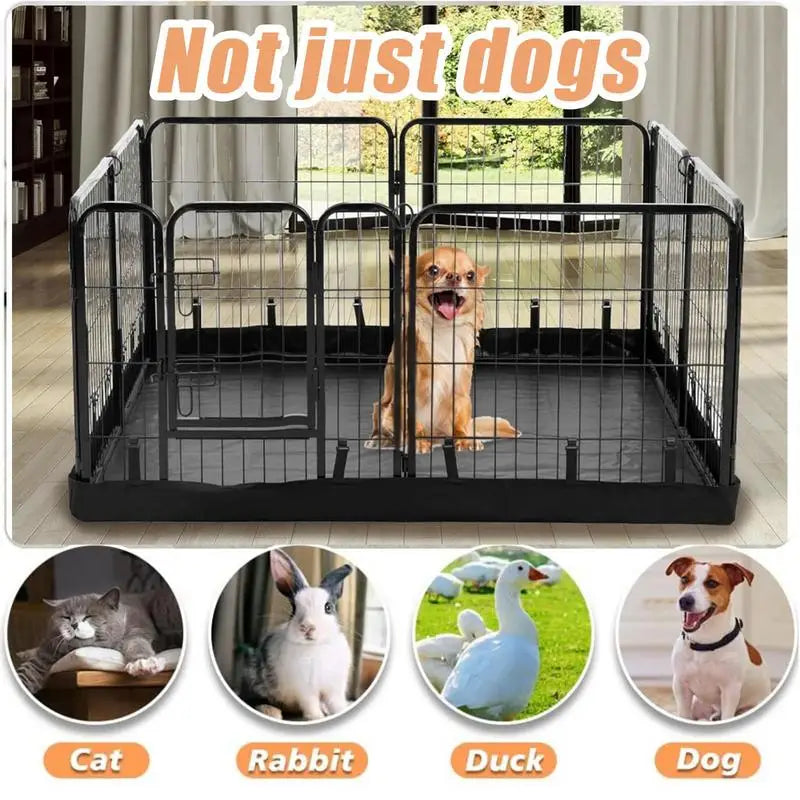 Dog Pen Mat Heavy Duty Large Dog Playpen Mat Pet Exercise Run Enclosure Fence Mat Waterproof Oxford Cloth Pet Cage Mat Pet Suppl