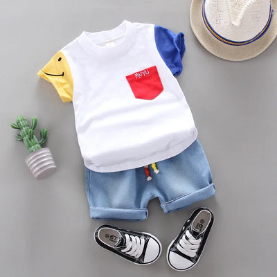 Korean Version Baby Short - Sleeved Clothing Suits Summer | SAMAG