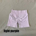 DF L0G0 Women Impact High Waist Seamless Hip Lifting Shorts Elastic Breathable Fitness Yoga Running Workout Shorts