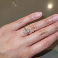 Oval Cut 925 Sterling Silver 1-3carat Moissanite Engagement Ring for Woman 14k Gold Plated Wedding Gifts with Certificate