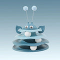 Popular Turntable Toys Cat Toys Little Bee Tumbler Cat Teasing Artifact Turntable
