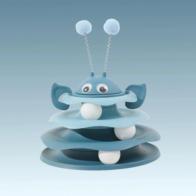 Popular Turntable Toys Cat Toys Little Bee Tumbler Cat Teasing Artifact Turntable