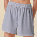 Casual Shorts Women 2024 New Summer Simple Comfortable Elastic Waist Cool Breathable Solid Color Casual Sports Five Quarter Pant