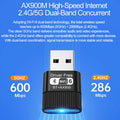 WANJEED AX900 USB WiFi 6 Bluetooth 5.4 Adapter 2in1 Dongle Dual Band 2.4G&5GHz Network Wireless Wlan - Visuel 2 | SAMAG
