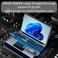 New 15.6" Portable Laptop Intel 6500Y 32GB RAM 2TB SSD Windows 11 5000mAh Backlit Keyboard Fingerprint Office Gaming Notebook PC