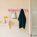 Wall Mounted Coat Rack Iron Clothes Hanger Modern Hall Wave Clothing Racks Aesthetic Wall Organizer Hook Living Room Furniture