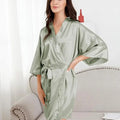 Nightgown Soft Bathrobe Short Women's Lounge Bride | SAMAG