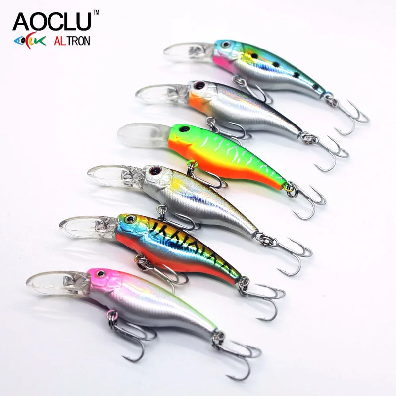 AOCLU Mini Shad 40mm 2.5g Hard Bait Small Minnow Crank | SAMAG